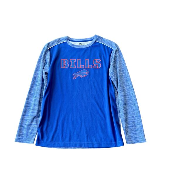NFL Buffalo Bills Fanatics Team Apparel Blue Long Sleeve Shirt Mens Size Large - Picture 2 of 10